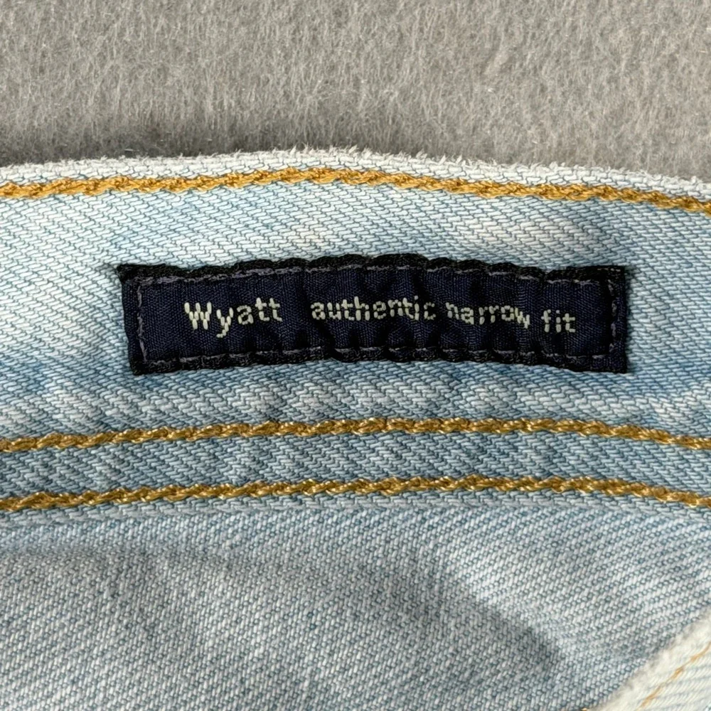 Citizens of Humanity‎ Wyatt Authentic Narrow Fit Light Wash Blue Jeans Mens 33